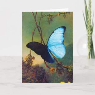 Blue Morpho Butterfly Greeting Card