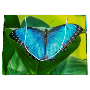 Blue Morpho Butterfly Large Gift Bag