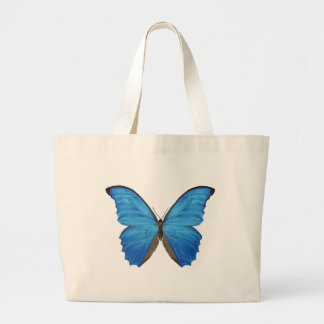 Blue Morpho Butterfly Large Tote Bag