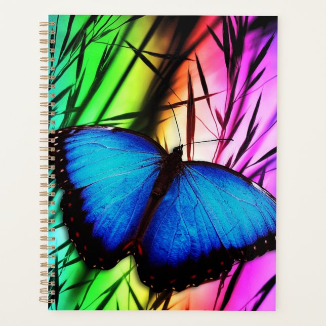 Blue Morpho Butterfly Planner (Front)