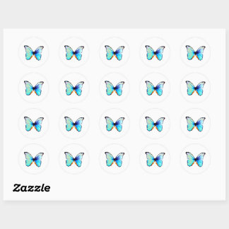 Blue Morpho Butterfly Stickers