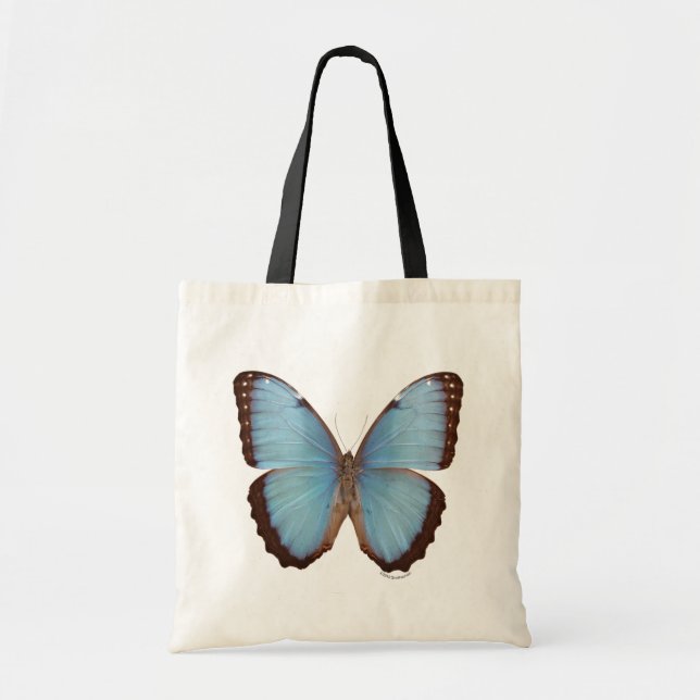 Blue Morpho Butterfly Tote Bag (Front)