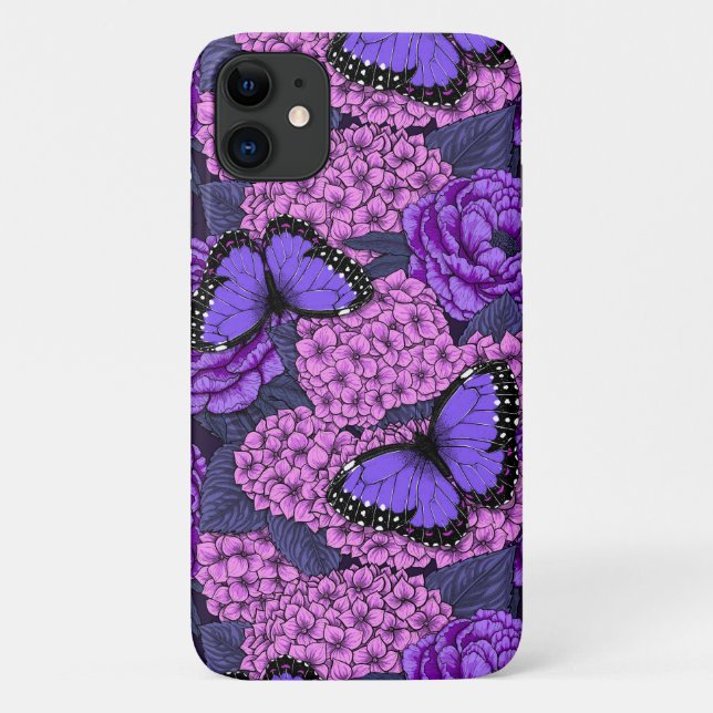 Blue morpho garden 2 Case-Mate iPhone case (Back)