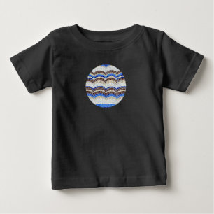 Blue Mosaic Baby Raglan T-Shirt