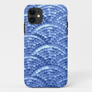 Blue Mosaic Design iPhone Case