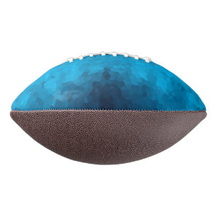 Blue Mosaic Geometric Pattern American Football