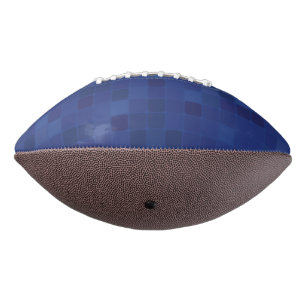 Blue mosaic pixel pattern american football