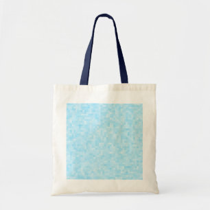 Blue Mosaic Pixelation Tote Bag