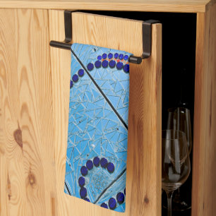 Blue Mosaic Tea Towel