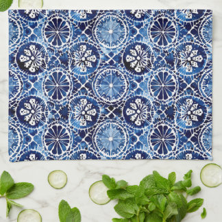 Blue Mosaic Tile Kitchen Towel