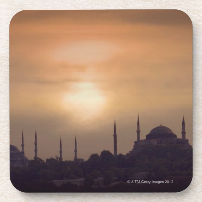 Blue Mosque and Hagia Sophia Turkey, Istanbul Coaster (Front)