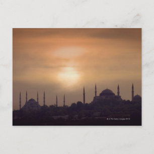 Blue Mosque and Hagia Sophia Turkey, Istanbul Postcard