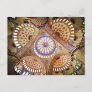 Blue Mosque Ceiling in Istanbul Postcard