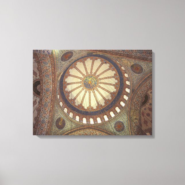 Blue Mosque Interior Istanbul, Turkey Canvas Print (Front)