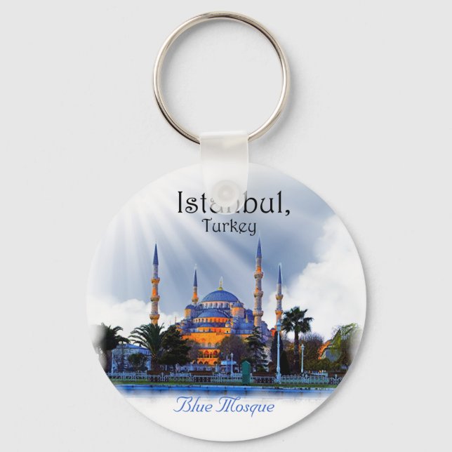 Blue Mosque Istanbul Key Ring (Front)