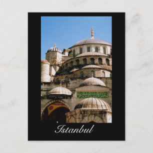 blue mosque istanbul postcard