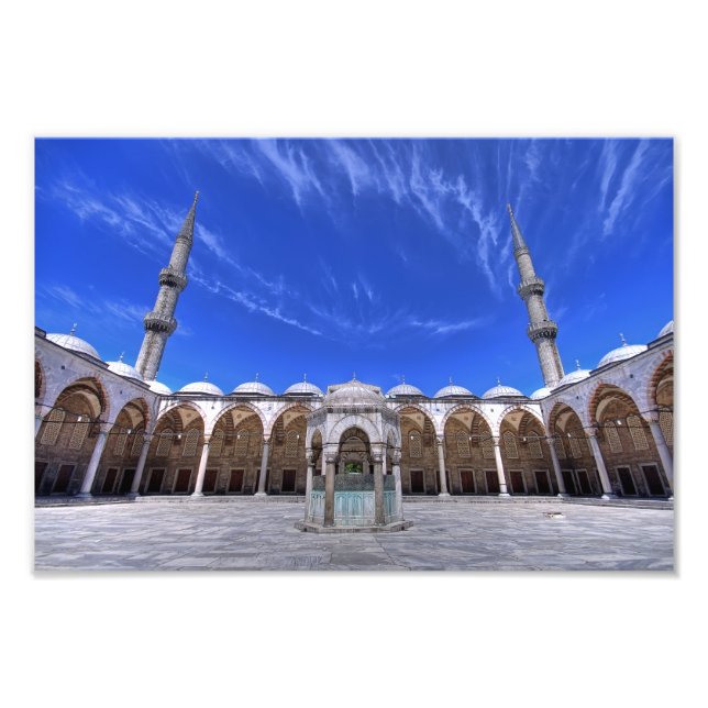 Blue Mosque, Istanbul, Turkey Photo Print (Front)