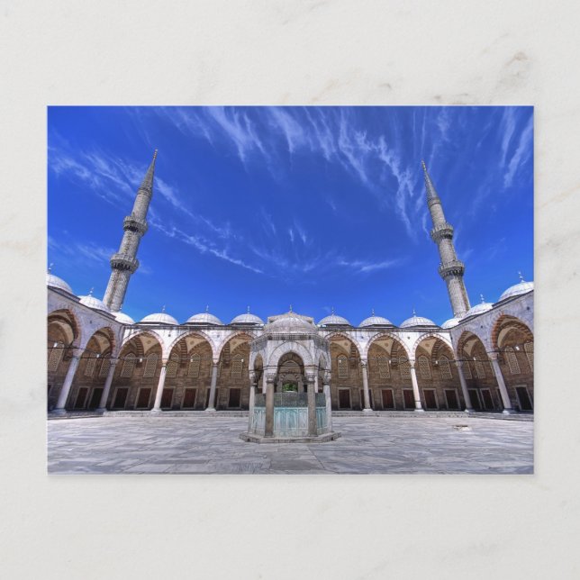 Blue Mosque, Istanbul, Turkey Postcard (Front)