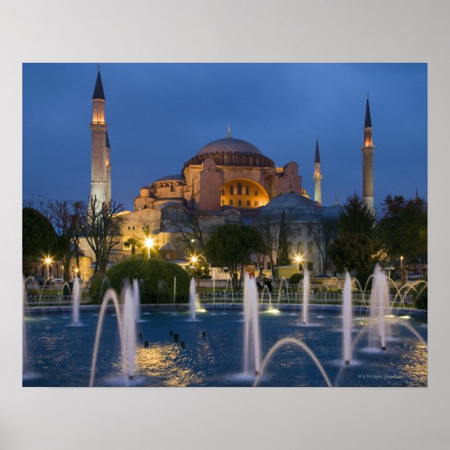 Blue mosque, Istanbul, Turkey Poster (Front)