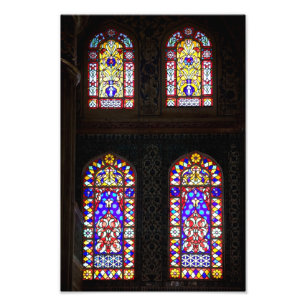Blue Mosque Stained Glass Windows Photo Print
