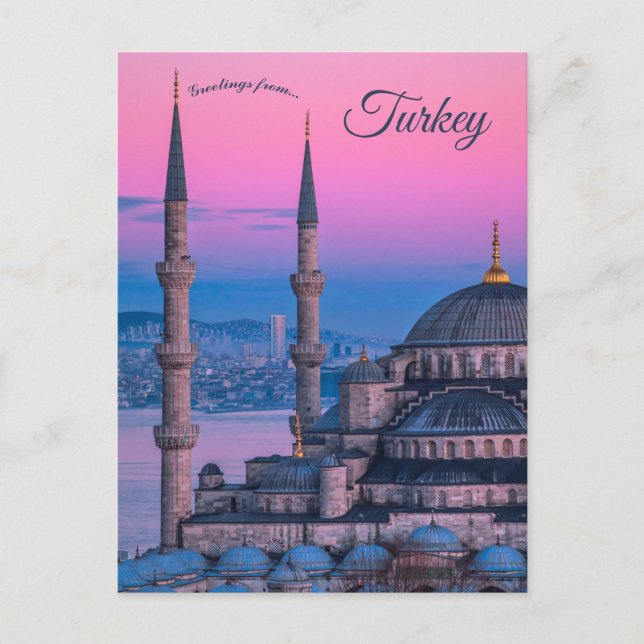 Blue Mosque Sultanahmet Turkey Postcard (Front)