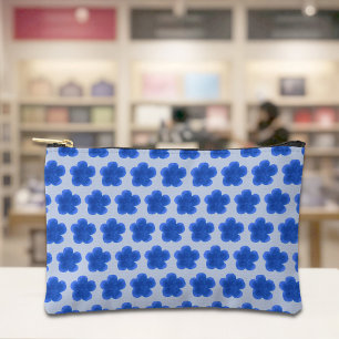 Blue Moss Rose Seamless Pattern on Pouch