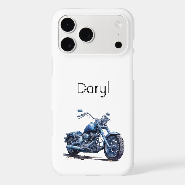 Blue Motorcycle   (Back)
