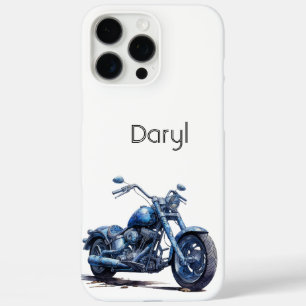 Blue Motorcycle   iPhone 16 Pro Max Case