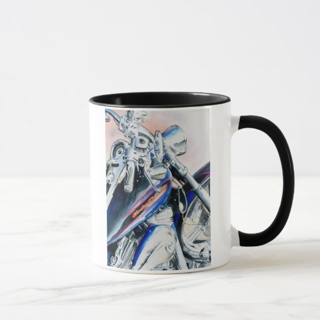 Blue Motorcycle Mug (Right)