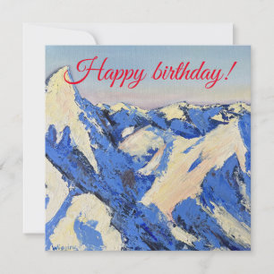 Blue mountain card for birthday