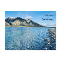 Blue Mountain Christian Quote Condolence Postcard