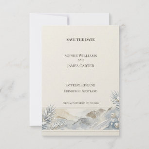 Blue Mountain Coastal Save The Date Card