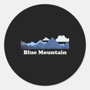 Blue Mountain Peak Gger New York Ny Climbing Hikin Classic Round Sticker