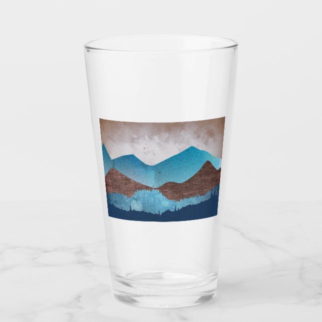 Blue Mountain Peaks Glass (Front)