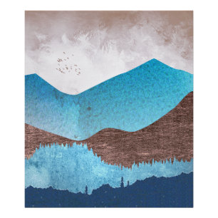 Blue Mountain Peaks Photo Print