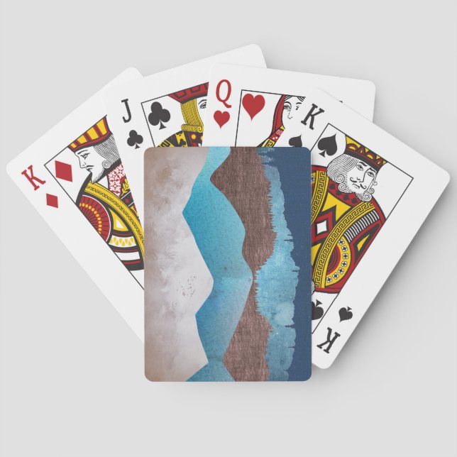 Blue Mountain Peaks Playing Cards (Back)