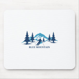Blue Mountain Pennsylvania Ski Resort Skiing Skier Mouse Mat
