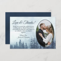 Blue Mountain Pine Trees Rustic Wedding Photo