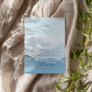 Blue Mountain Range Destination Wedding Details  Enclosure Card