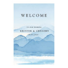 Blue Mountain Range Landscape Wedding Welcome