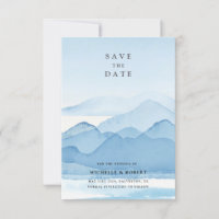 Blue Mountain Range Save The Date Photo