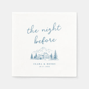 Blue Mountain Rehearsal Dinner Napkins