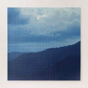 Blue Mountain Storm - 20 x 20 Jigsaw Puzzle