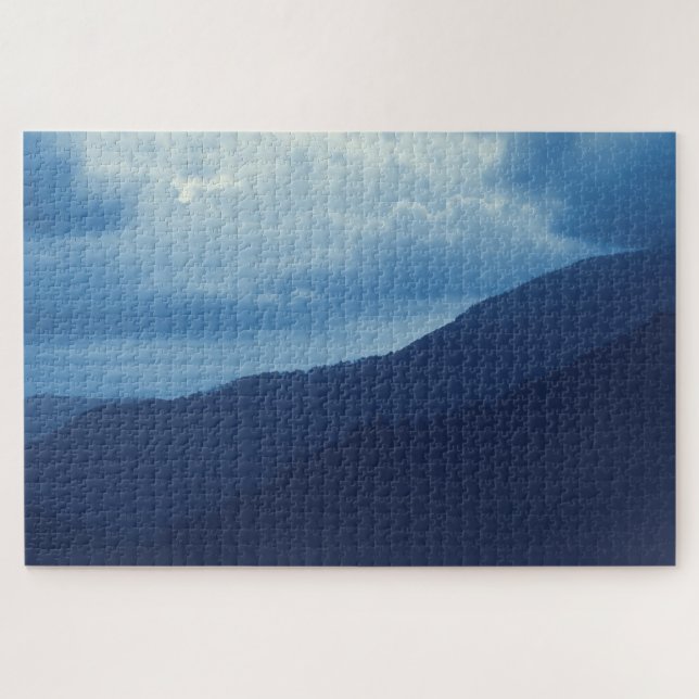 Blue Mountain Storm  -  20 x 30 Jigsaw Puzzle (Horizontal)