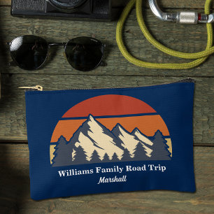 Blue Mountain Sunset Personalised Hiking Accessory Pouch
