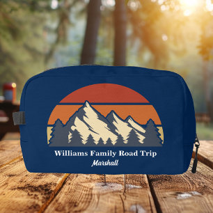 Blue Mountain Sunset Personalised Hiking Dopp Kit