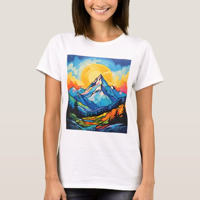 Blue mountain T-Shirt (Front)