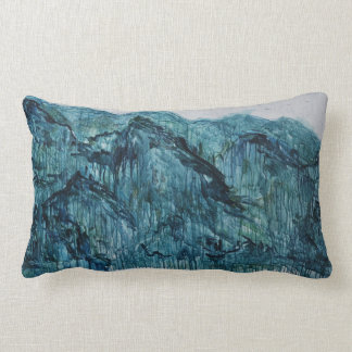 Blue Mountain Throw Pillow
