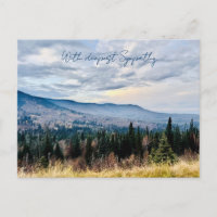 Blue Mountain View Deepest Sympathy Postcard
