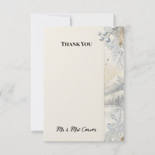 Blue Mountain Wedding Thank You Card